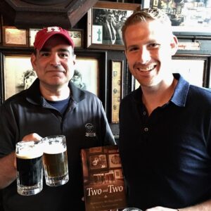 Dean and Rafe Bartholomew at McSorley's Old Ale House, NYC